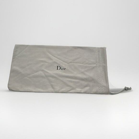 Dior Gray Satin Eyeglasses Sunglasses Travel Storage Bag Pouch 7” Drawstring - Picture 1 of 5